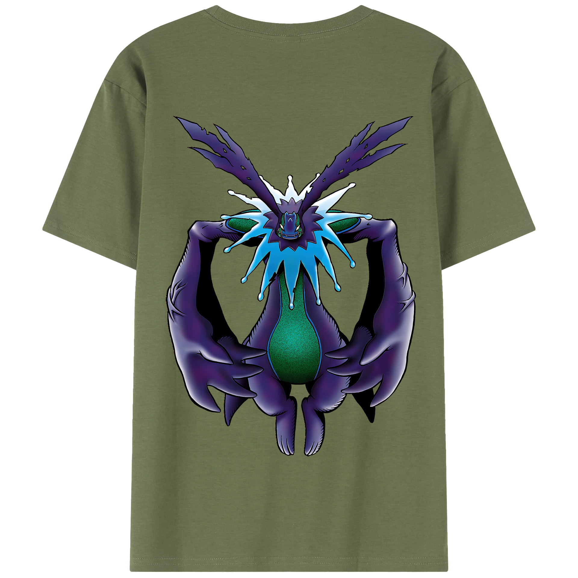 （画像用） Digimon デジタルモンスター/デジモン 綿100％半袖Tシャツ（背面プリント）